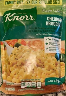 Cheddar Broccoli Fusilli Pasta with Broccoli in a Cheesy Cheddar Sauce