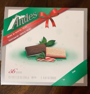 Andes Creme De Menthe Thins, Peppermint Crunch Thins Candy