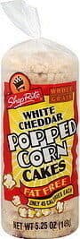 ShopRite Popped Corn Cakes, White Cheddar