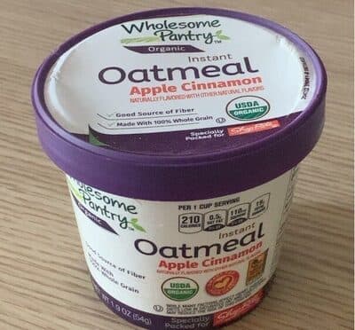 Apple Cinnamon Organic Instant Oatmeal