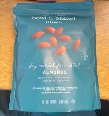 Dry Roasted & Unsalted Almonds