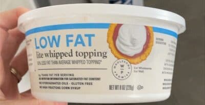 Lite Low Fat Whipped Topping