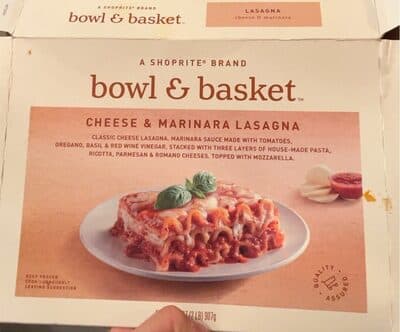 Cheese & Marinara Lasagna