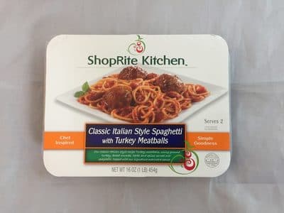ShopRite Kitchen Classic Italian Style Spaghetti With Turkey Meatballs