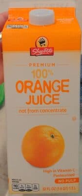 Orange No Pulp Premium 100% Juice