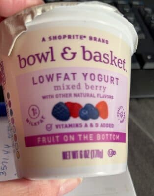 Mixed Berry Fruit On The Bottom Lowfat Yogurt