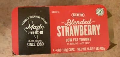 Strawberry Blended Low Fat Yogurt