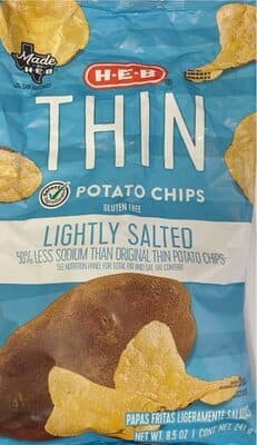 HEB Thin Potato Chips Lightly Salted