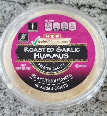 HEB Roasted garlic hummus