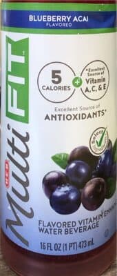 SELECT INGREDIENTS, BLUEBERRY ACAI FLAVORED VITAMIN ENHANCED WATER BEVERAGE, BLUEBERRY ACAI