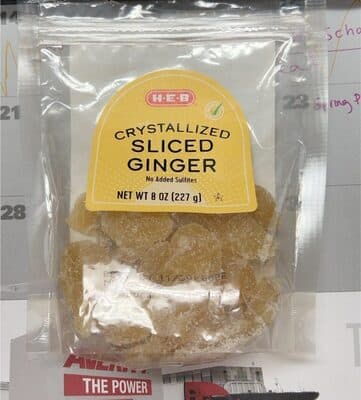 Crystalized Sliced Ginger