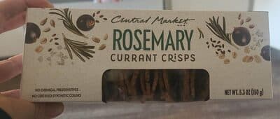 Rosemary Currant Crisps