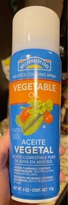 Vegetable Oil No-Stick Cooking Spray