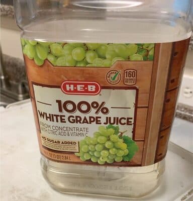 100% White Grape Juice