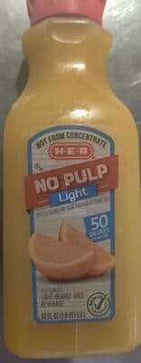 H-E-B Orange Juice No Pulp Light