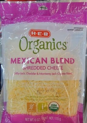 Mexican Blend A Blend Of Sharp Cheddar, Colby And Monterey Jack Shredded Cheeses