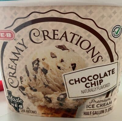 Chocolate Chip Vanilla Premium Ice Cream Made With Fresh Cream And Rich Naturally Flavored Chocolate Chips