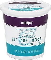 1% LOW FAT SMALL CURD COTTAGE CHEESE