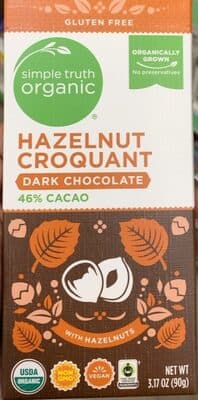 Hazelnut Croquant 46% Cacao Dark Chocolate with Hazelnuts