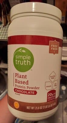 Plant based protein powder, chocolate