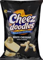 White Cheddar Cheese Flavored Baked Puffs Corn Snacks