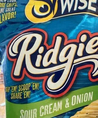Ridgies , sour cream and onion