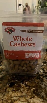 Honey Roasted Whole Cashews