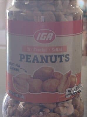 Salted Peanuts, Dry Roasted