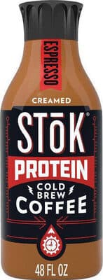 Creamed Espresso Protein Cold Brew Coffee Beverage
