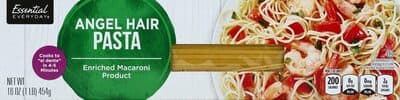 Angel Hair Pasta, Enriched Macaroni Product