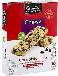 Chewy Chocolate Chip Granola Bars