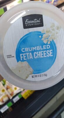 Crumpled Feta Cheese