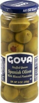 Stuffed Queen Spanish Olives With Minced Pimientos