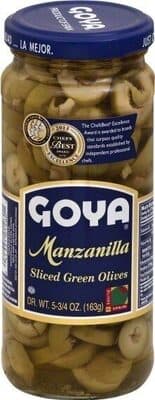 Sliced Green Olives
