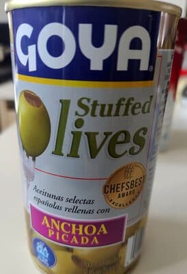 Select Spanish Olives Stuffed With Minced Anchovies