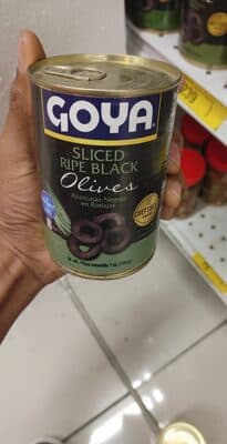 GOYA, SLICED RIPE BLACK OLIVES