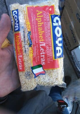 Alphabet Enriched Macaroni Product