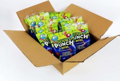 Sour Punch Bites, Assorted Flavors Candy, Strawberry Blue Raspberry Green Apple