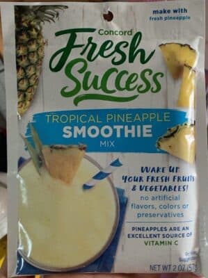 CONCORD FOODS, SMOOTHIE, TROPICAL PINEAPPLE