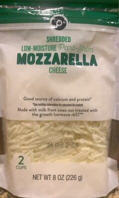 Mozzarella Shredded Low-Moisture Part-Skim Cheese