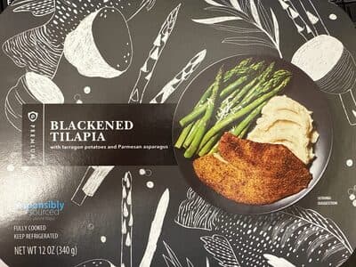 Blackened Tilapia With Tarragon Potato And Parmesan Asparagus