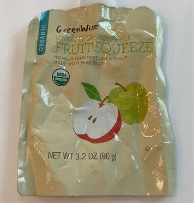 Greenwise Unsweetened Apple Fruit Squeeze