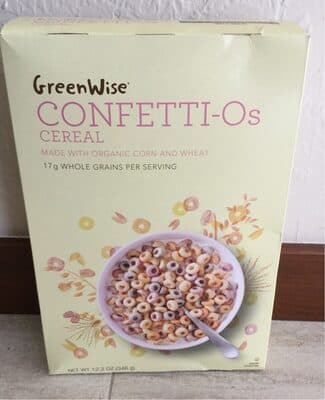 Greenwise Confetti-Os Cereal