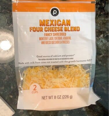 Mexican Four Cheese Blend Fancy Shredded Monterey Jack, Cheddar, Asadero, And Queso Quesadilla Cheeses