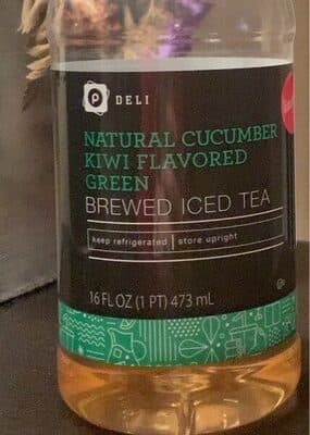 Cucumber Kiwi Flavored Green Brewed Iced Tea