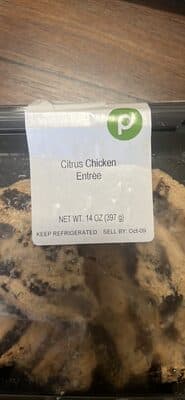 Citrus Chicken Entree