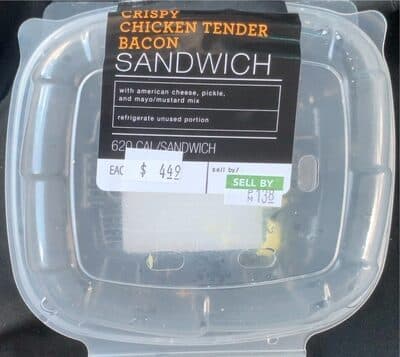 Crispy Chicken Tender Bacon Sandwich