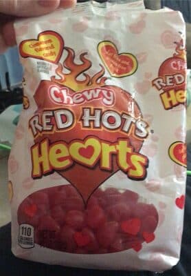 Cinnamon Flavored Chewy Candy Hearts