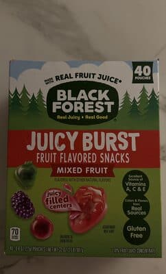 Juicy Burst Fruit Flavored Snacks Mixed Fruit