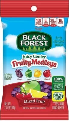 Juicy burst mixed fruit snacks